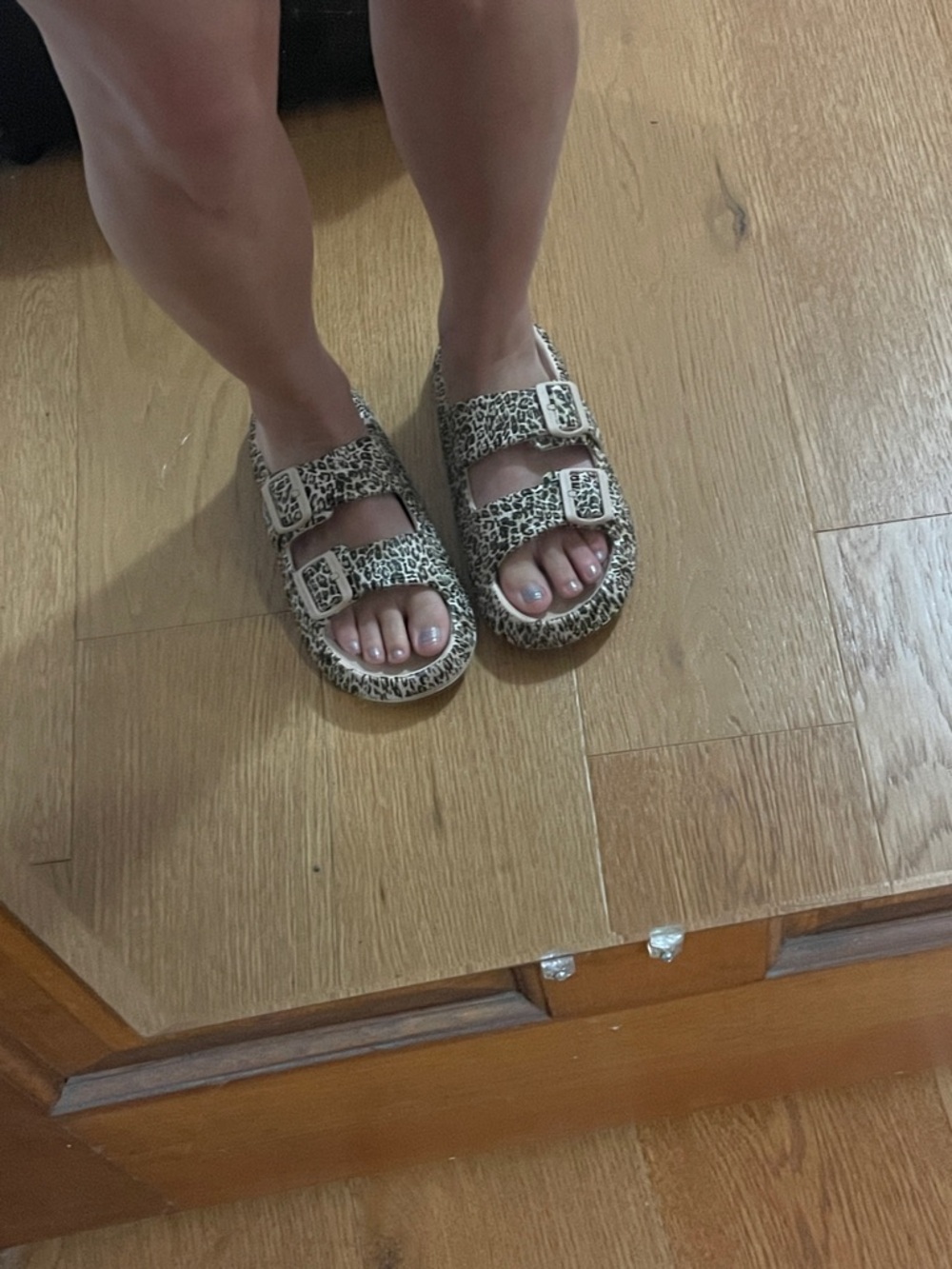 Leopard Print Thick-Soled Slip-On Sandals for Women 🐆 - Picture 10 of 13